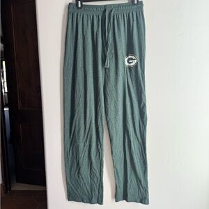 NFL Green Bay Packers Lounge Pants Small Heather Green Team Apparel Sleepwear